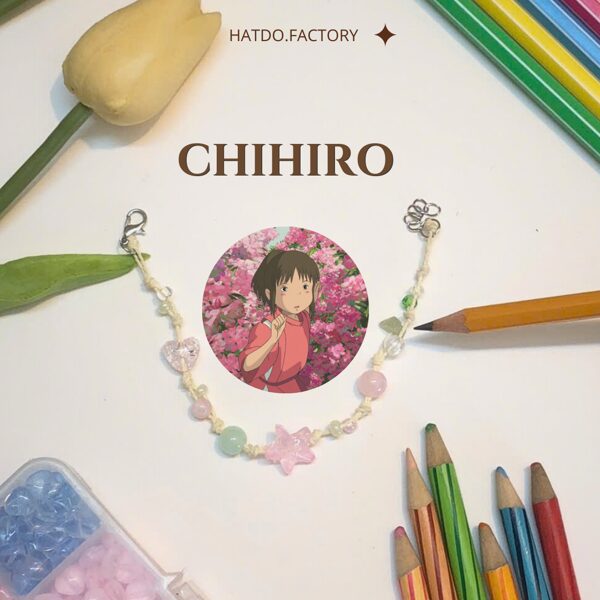 Ghibli Bead Bracelet – Dopamine Colors with Star and Cloud Patterns 